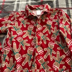 Gymboree ginger bread flannel girls pajamas